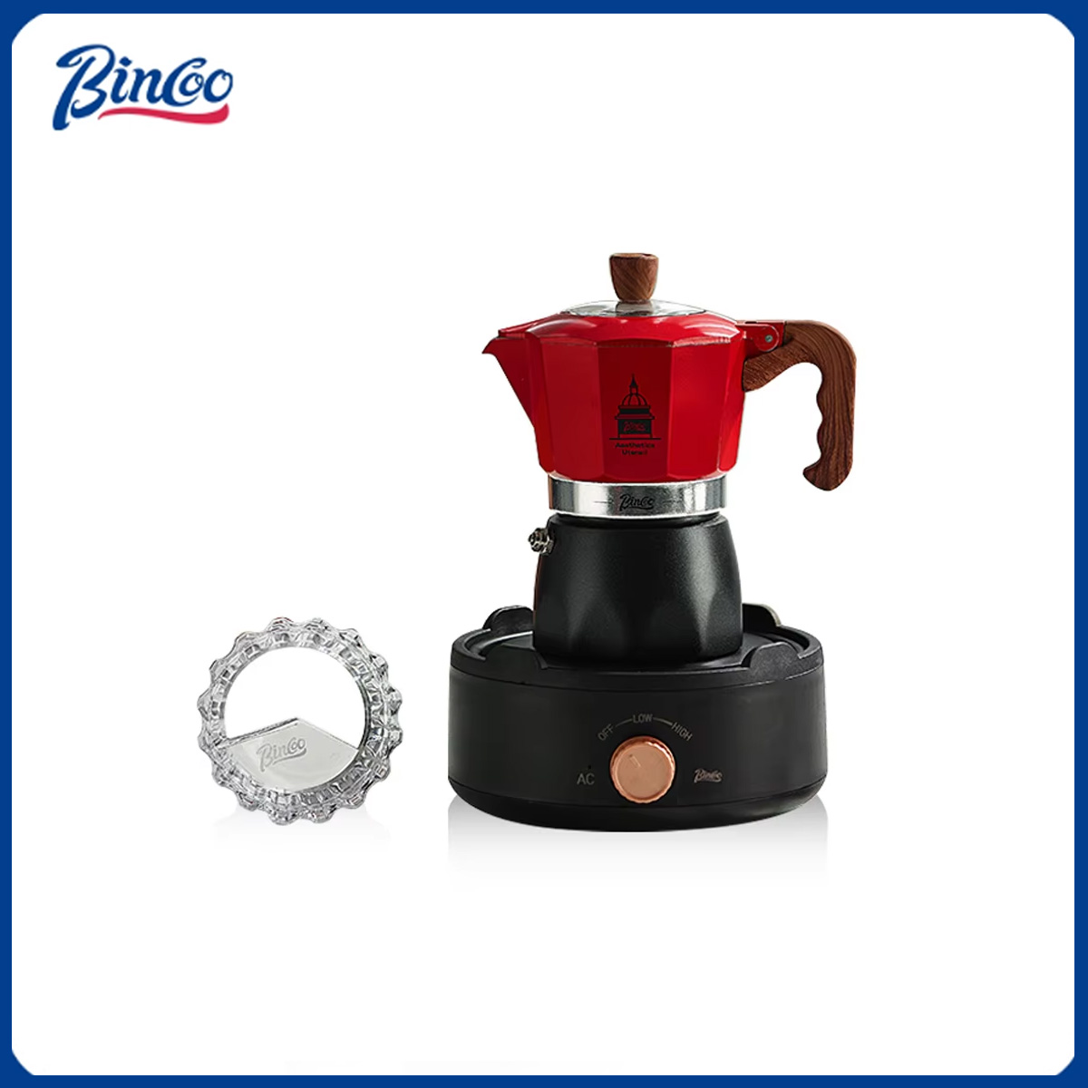 Home Barista - Bincoo صمام مزدوج القهوة وعاء موكا