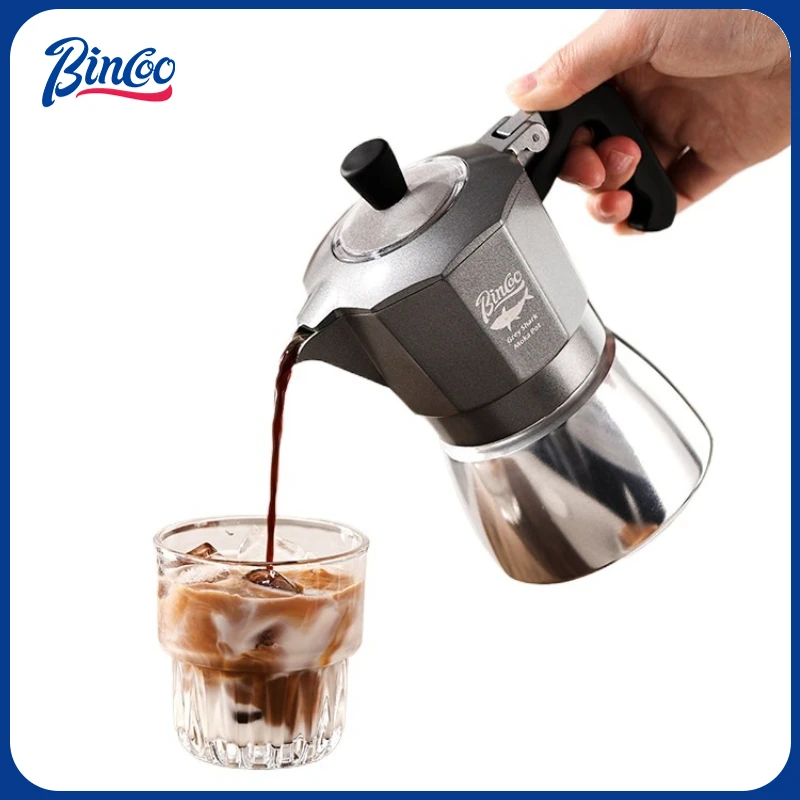 Home Barista - بينكو وعاء موكا بسعة كوبين بصمام