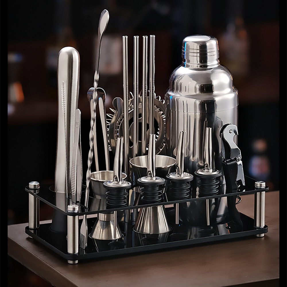 Home Bar Setup Kit - مجموعة أدوات البار الأساسية، طقم صنع