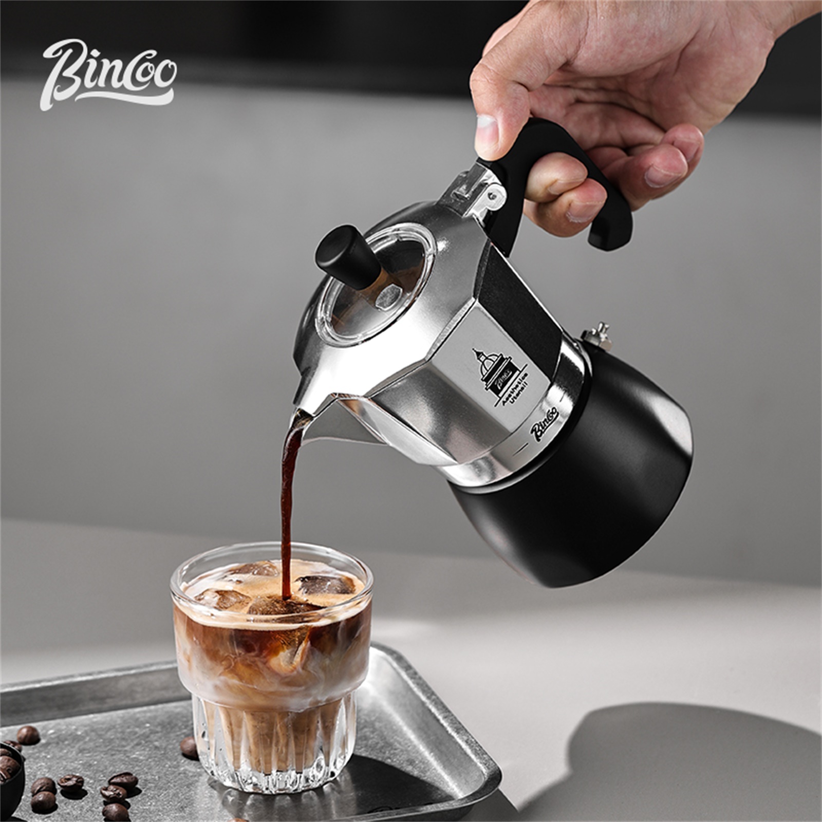 Home Barista - وعاء موكا ذو صمام مزدوج من