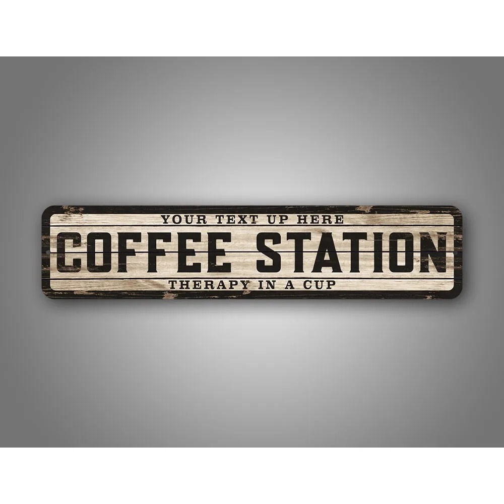 Home Bar And Kitchen - لافتة خشبية مخصصة بشعار نصي 4×16