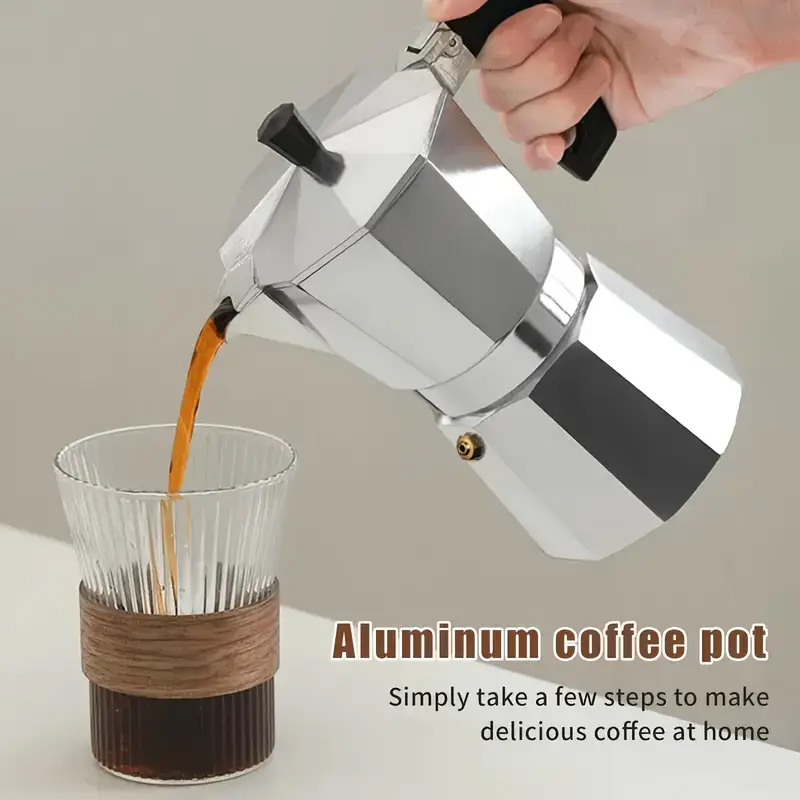 Home Barista - وعاء موكا كلاسيكي من الألومنيوم سعة