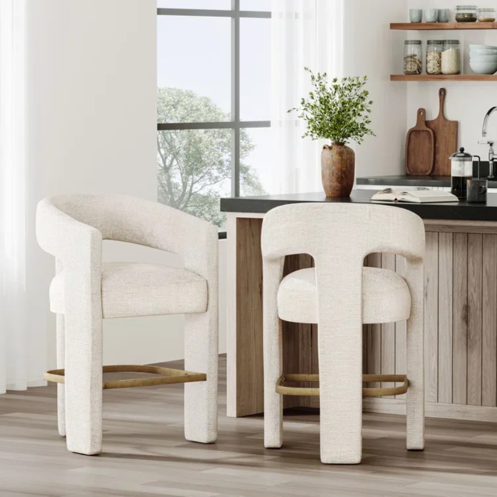 Home Bar Stools - الحديثة منجد مكافحة البراز المخملية المطبخ