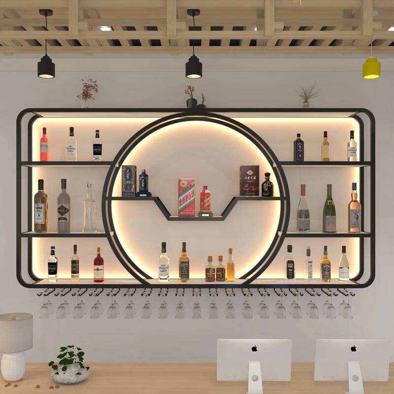 خزانة عرض نبيذ للنوادي الليلية - مراجعة Home Bar Shelves وسعره