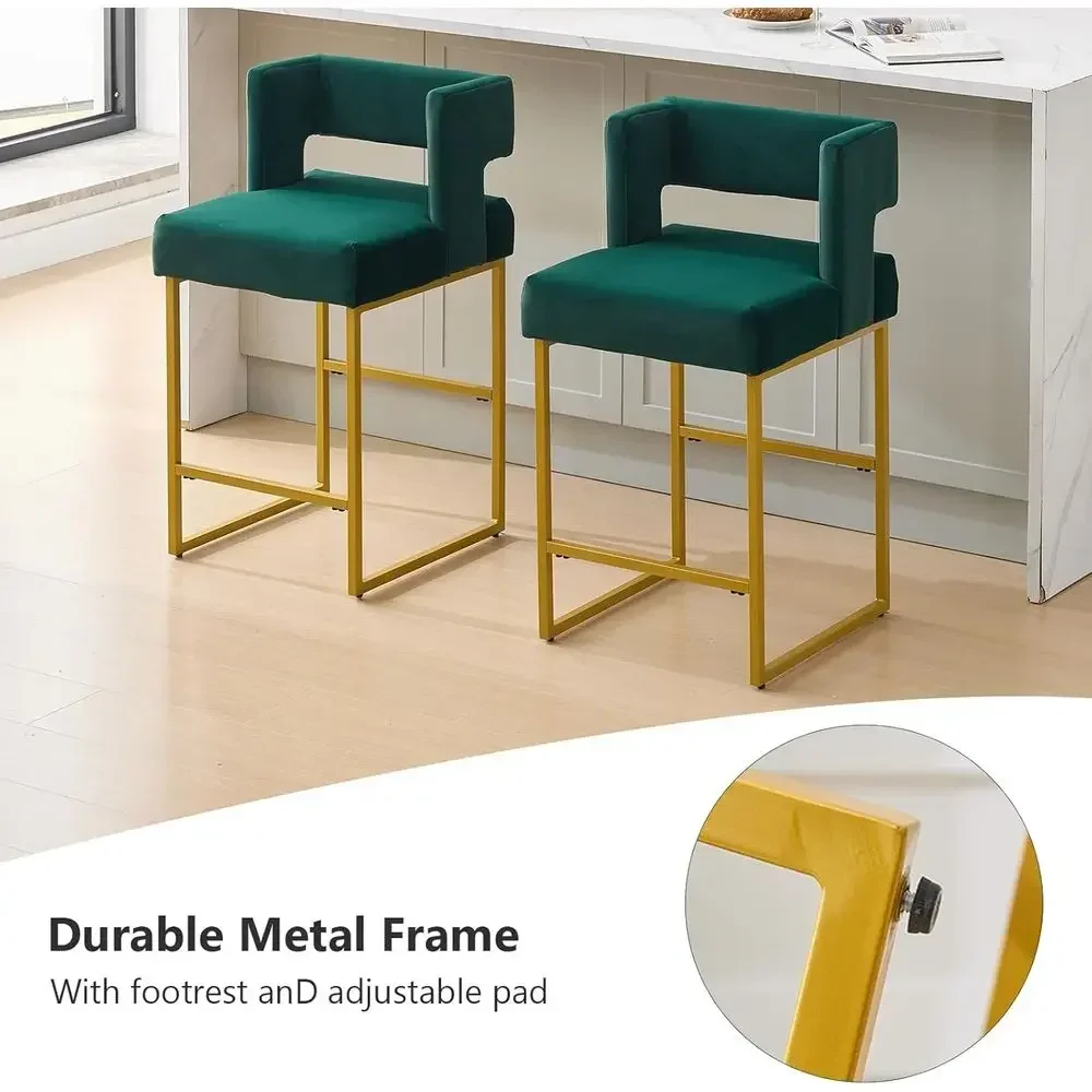 مجموعة من كرسيين بار من المخمل - مراجعة Home Bar Stools وسعره