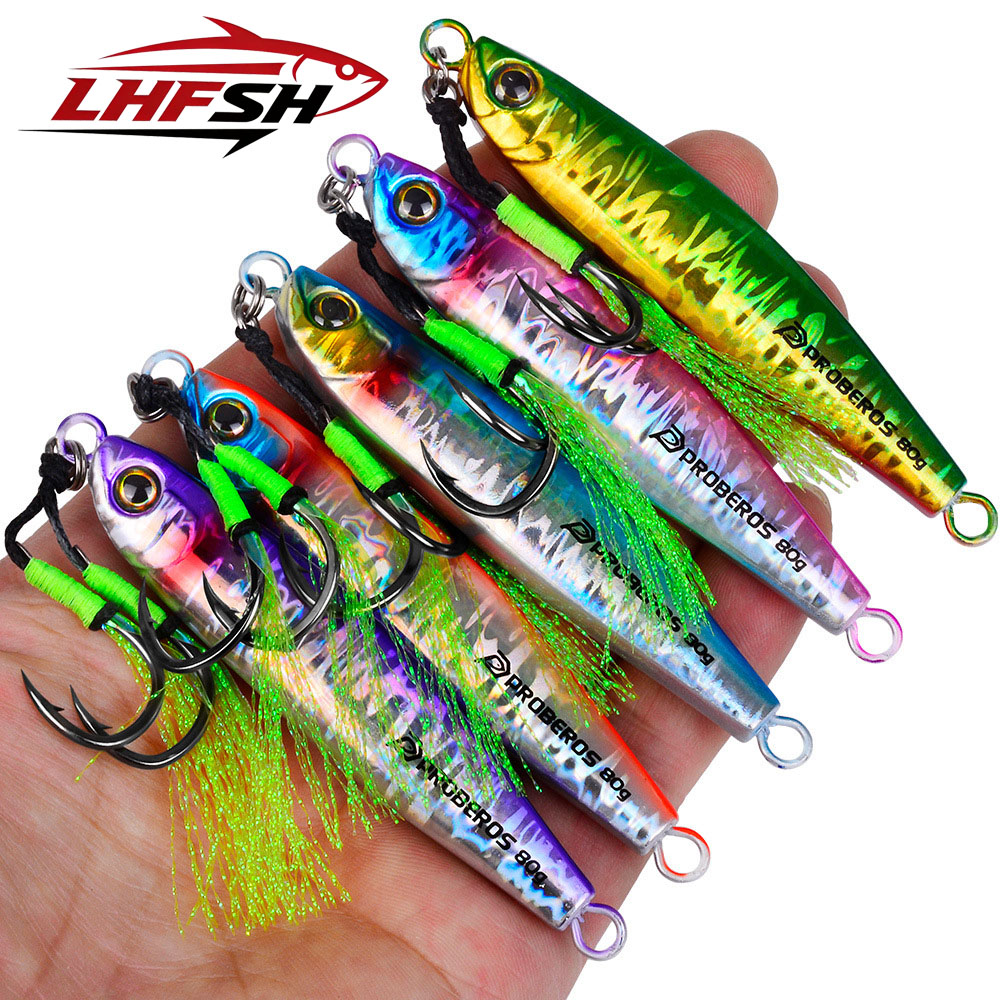 LHFSH طعم صيد معدني للرمي لمسا - مراجعة Jigger Double Sided وسعره
