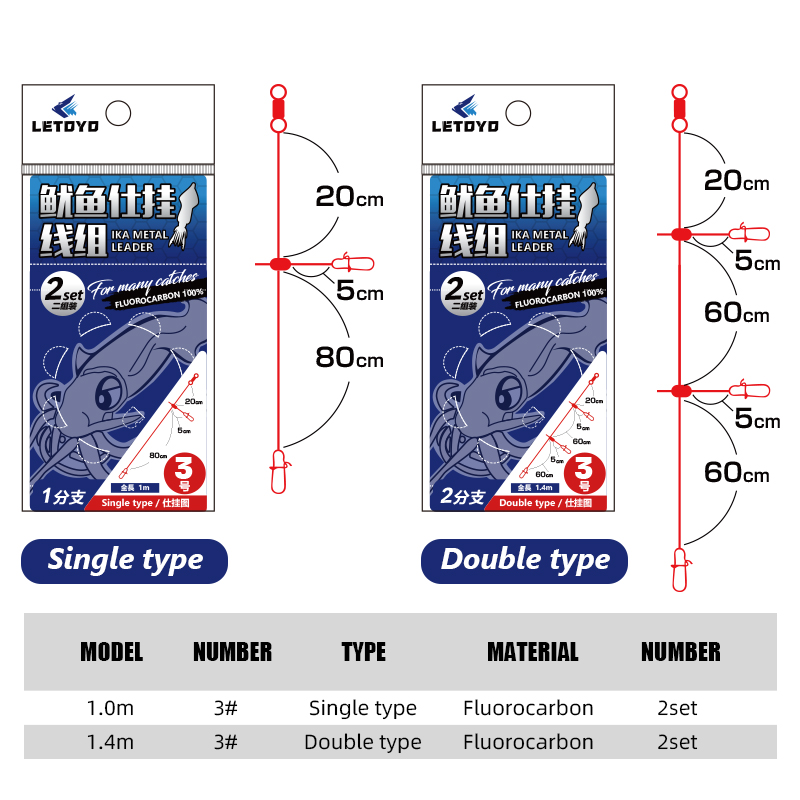 خط صيد LETOYO-Squid ، الصيد ال - مراجعة Jigger Double Sided وسعره