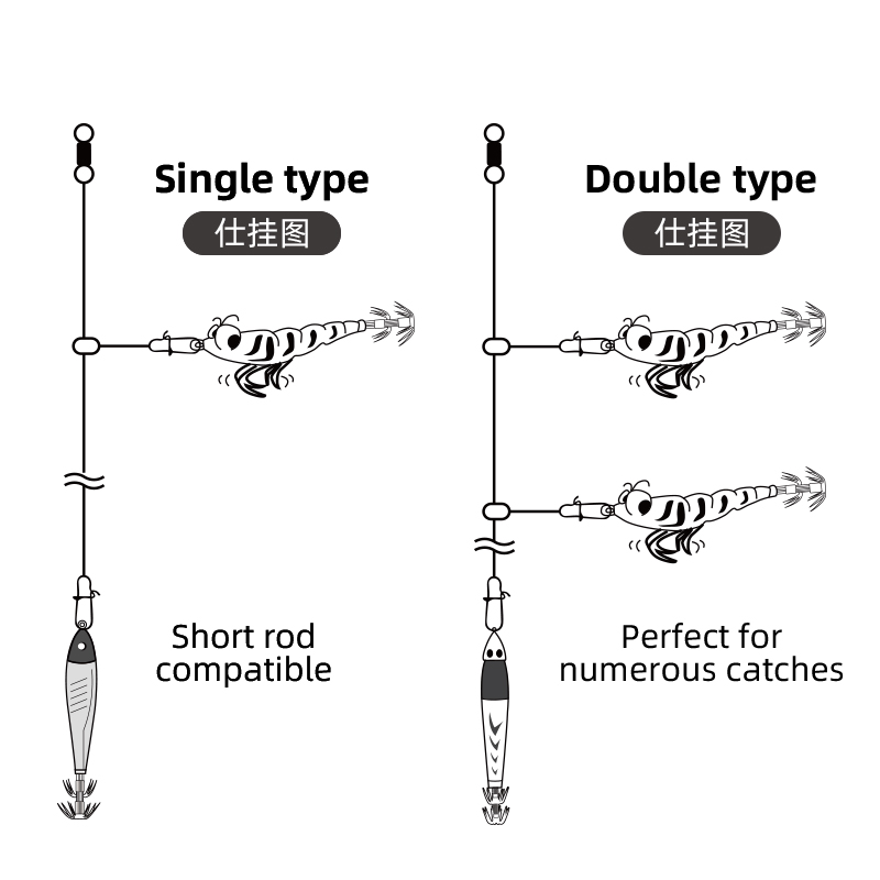 خط صيد LETOYO-Squid ، الصيد ال - مراجعة Jigger Double Sided وسعره