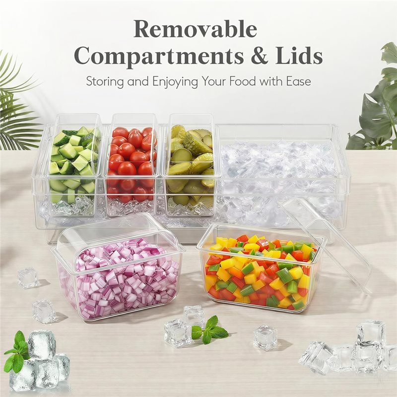 حاويات التوابل المبردة A25F، ط - مراجعة Garnish Tray Set وسعره