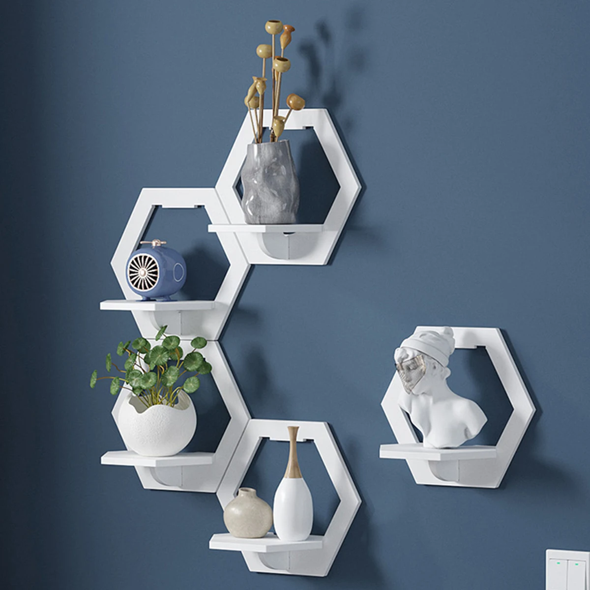 3 قطعة رف جدار مسدس لكمة الحرة - مراجعة Home Bar Shelves وسعره