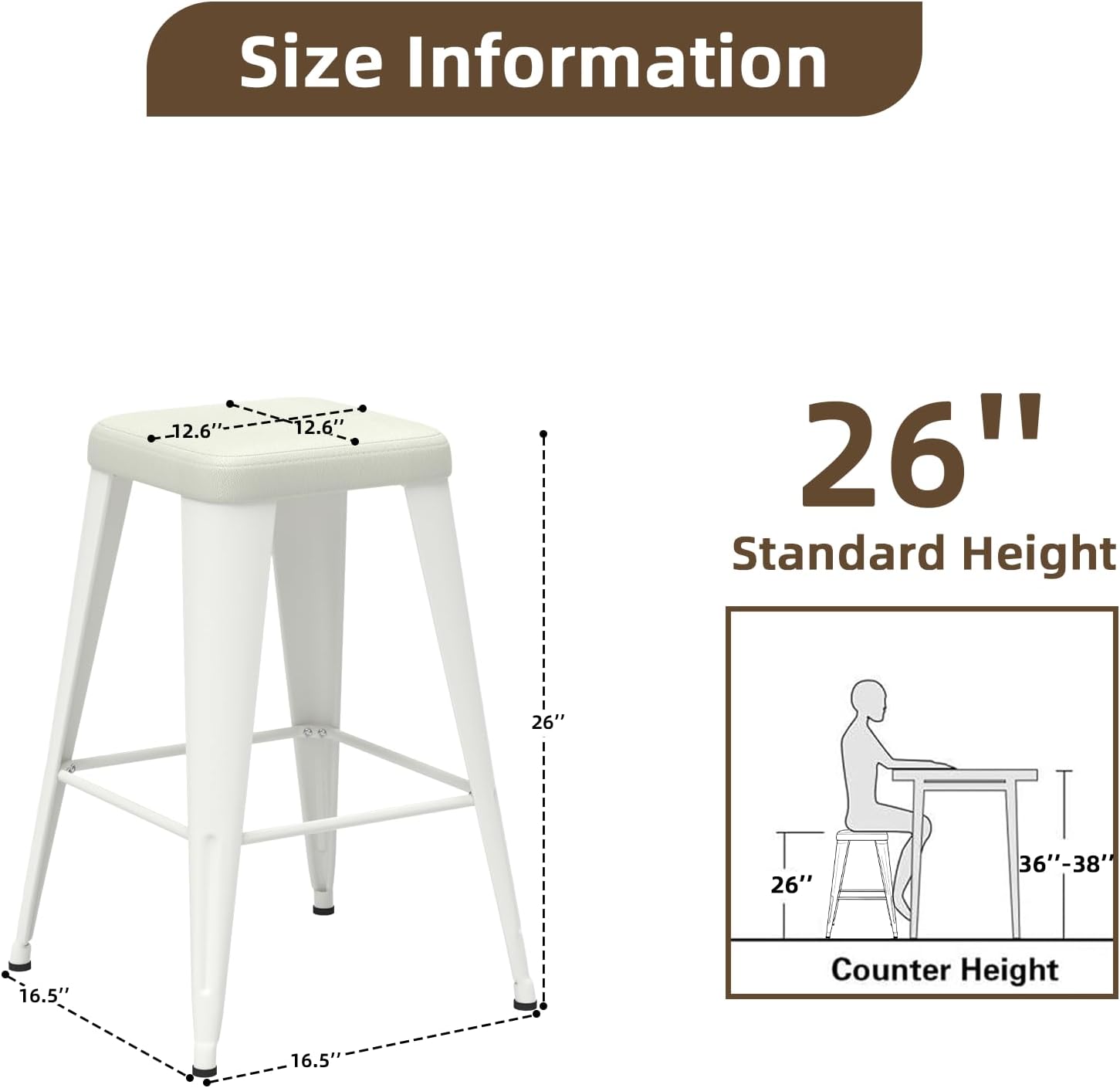 مجموعة من 4 كراسي بار، ارتفاعه - مراجعة Home Bar Stools وسعره