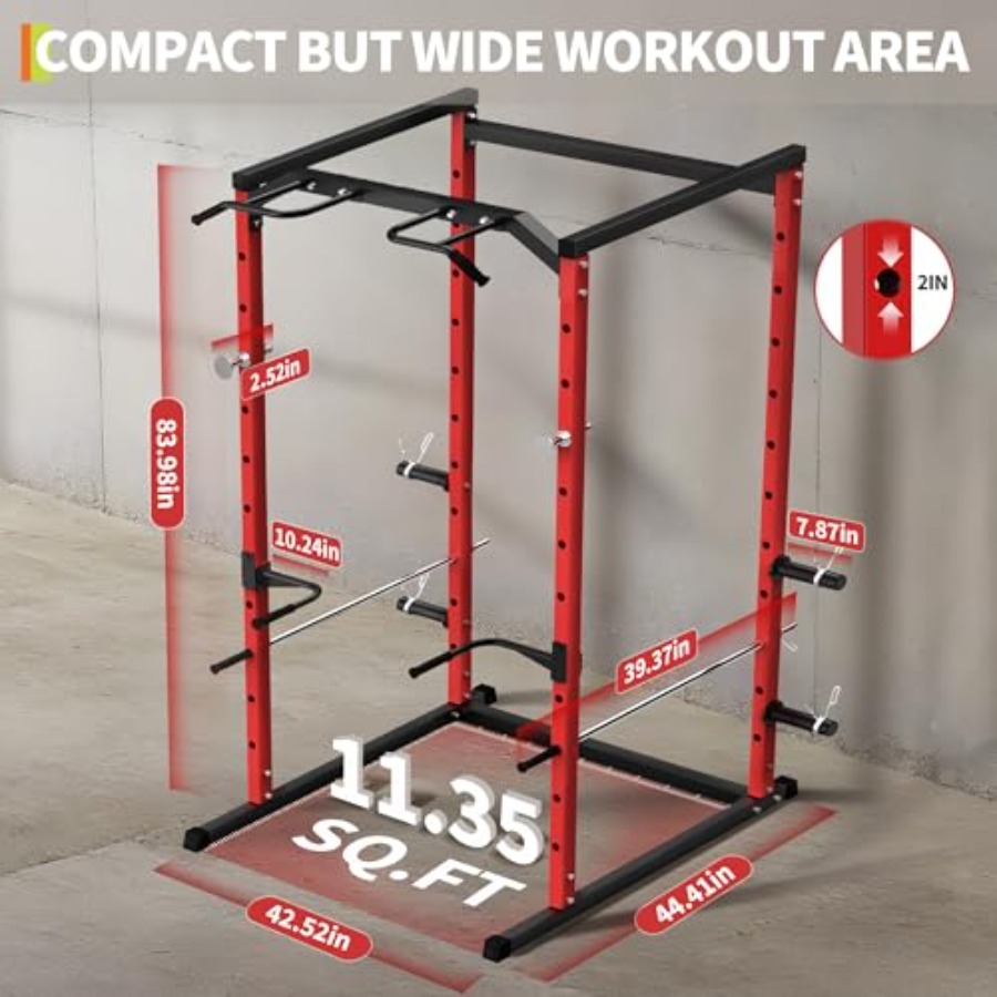 قفص تمارين قوي مع قضيب سحب، رف - مراجعة Home Bar And Gym وسعره
