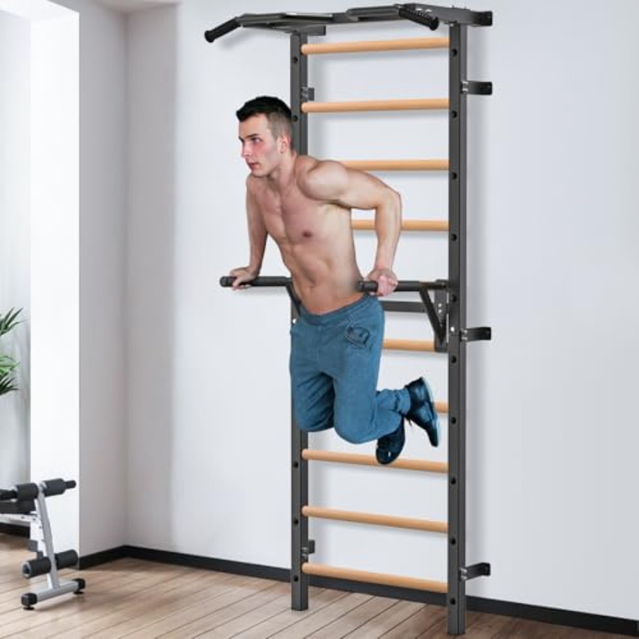 عارضة جدارية للجمباز 2x2، سلم  - مراجعة Home Bar And Gym وسعره