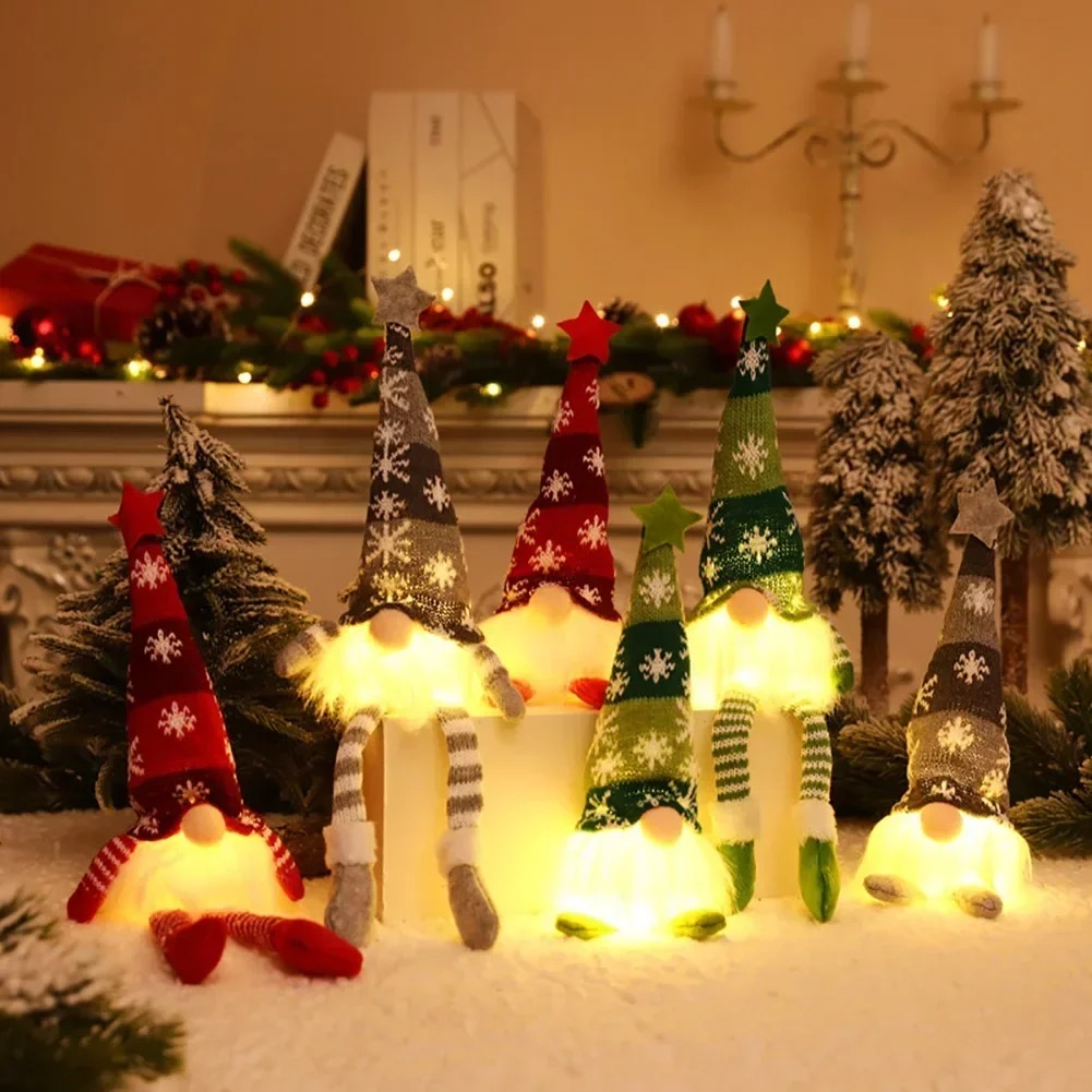 LED عيد الميلاد جنوم دمية مجهو - مراجعة Home Bargains وسعره