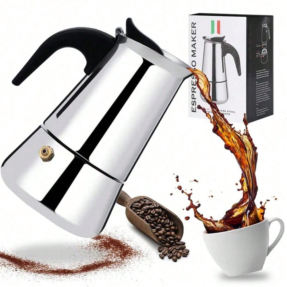 12 كوب صانع القهوة الفولاذ الم - مراجعة Home Barista وسعره