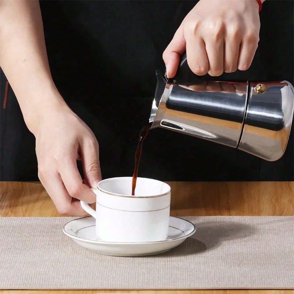 12 كوب صانع القهوة الفولاذ الم - مراجعة Home Barista وسعره