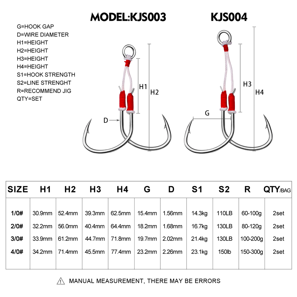 PROBEROS 2 قطعة خطافات مساعدة  - مراجعة Jigger Double Sided وسعره