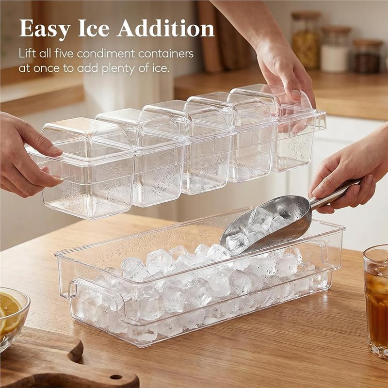 A27F-لوازم البار، طقم تقديم ال - مراجعة Garnish Tray Set وسعره