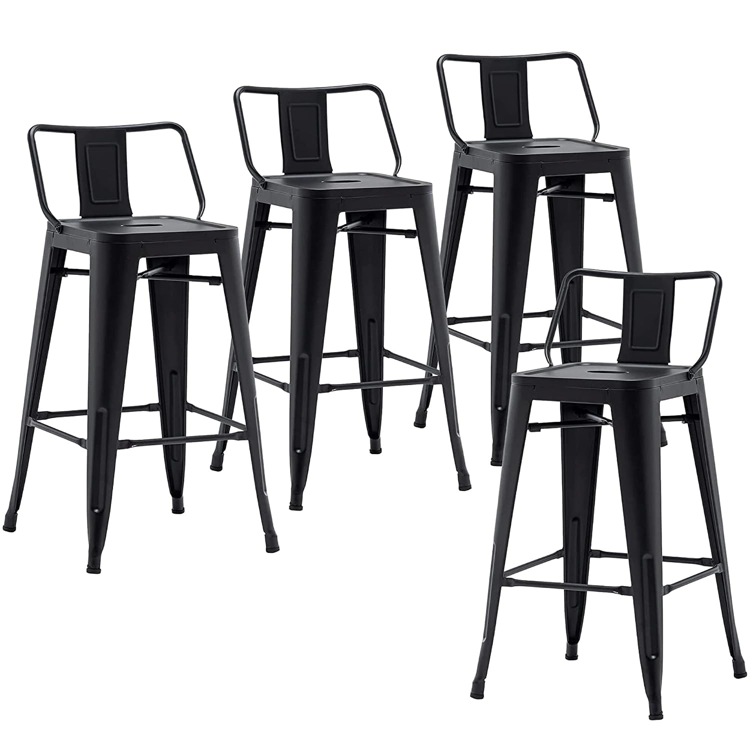 كراسي بار معدنية صناعية بمساند - مراجعة Home Bar Stools وسعره