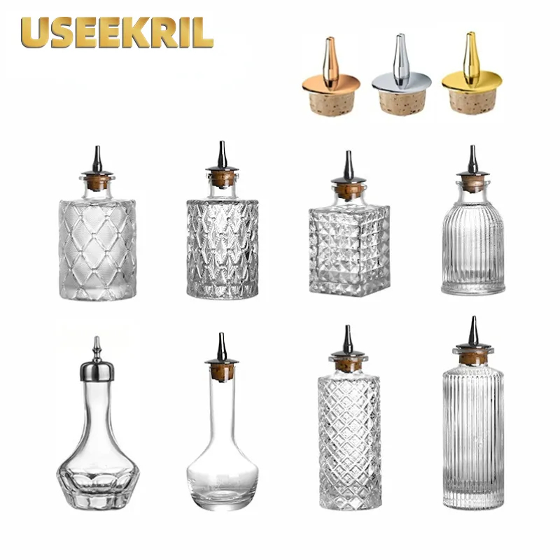 زجاجات مرير الكوكتيل مع غطاء ز - مراجعة Bitters Bottle Set وسعره