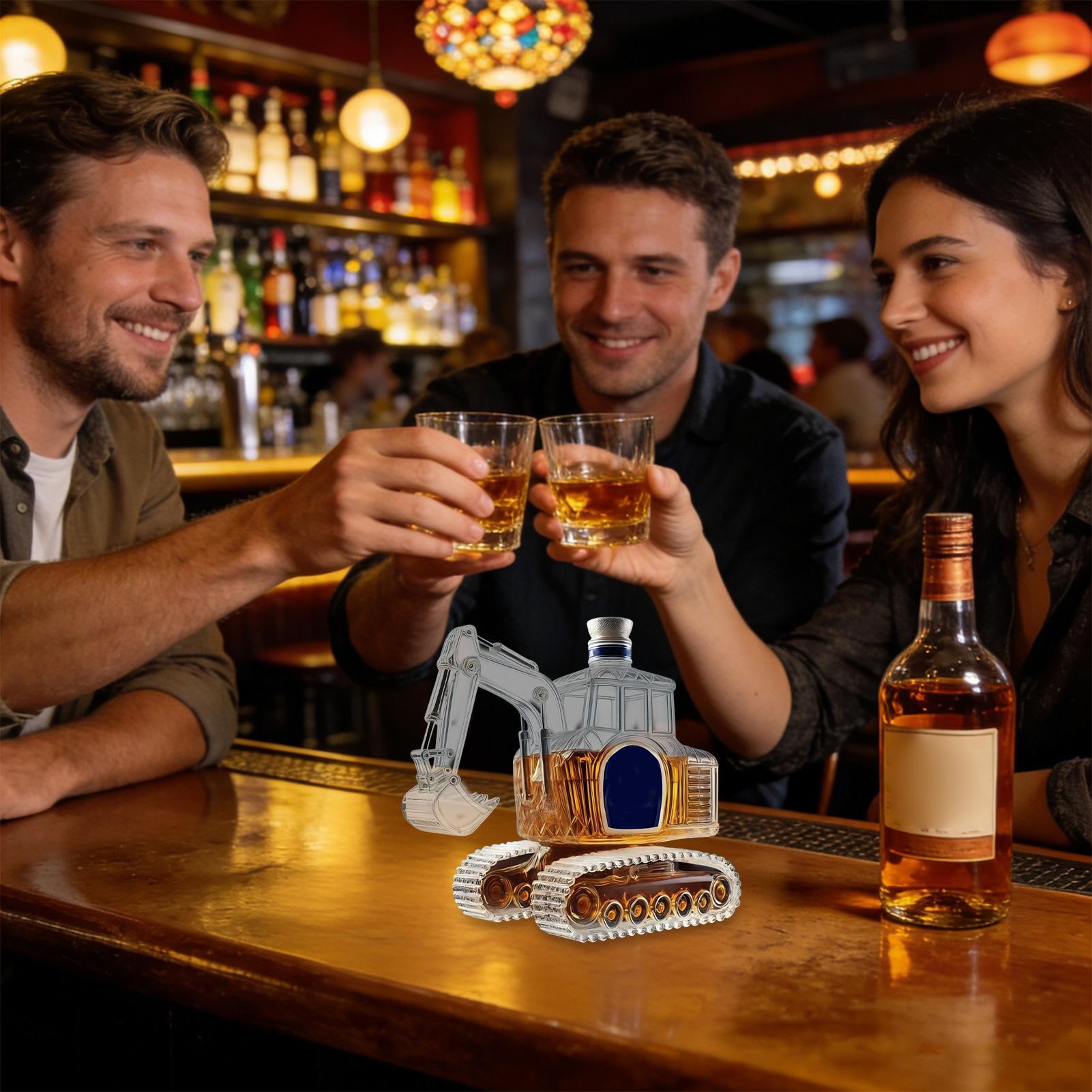 قارورة ويسكي على شكل حفارة ثقي - مراجعة Home Bar Supplies وسعره
