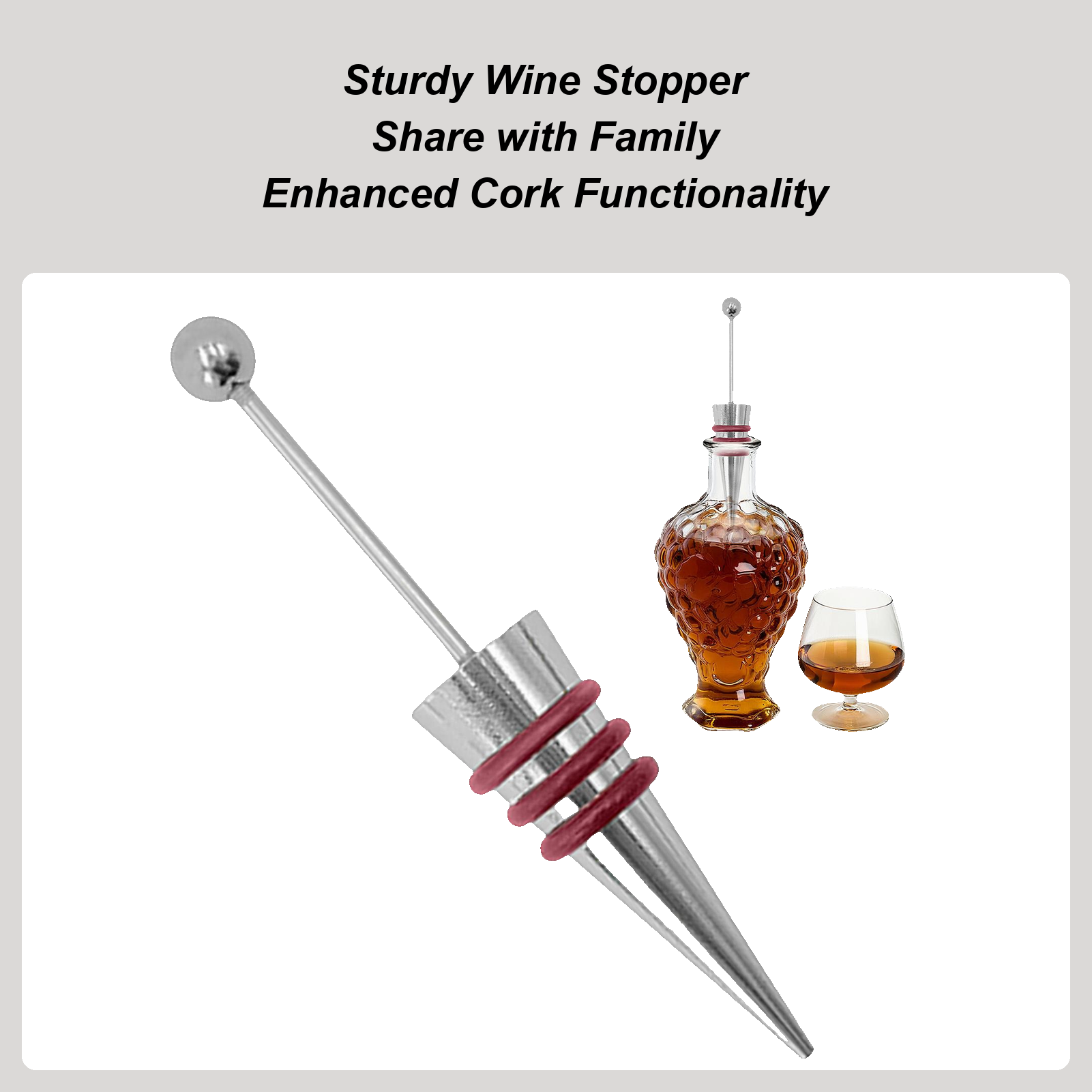 سدادة النبيذ المصنوعة من سبائك - مراجعة Home Bar Supplies وسعره